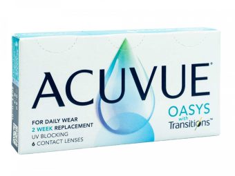   Acuvue Oasys with Transitions (6 stk), 1-2 wöchentlich lichtabdunkelnde Kontaktlinsen