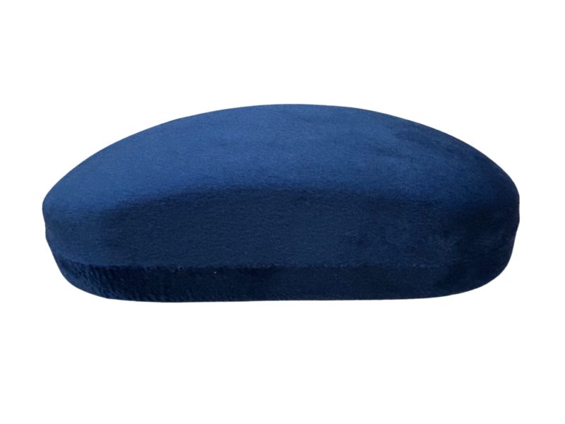 Brillenetui Plüsch Blau