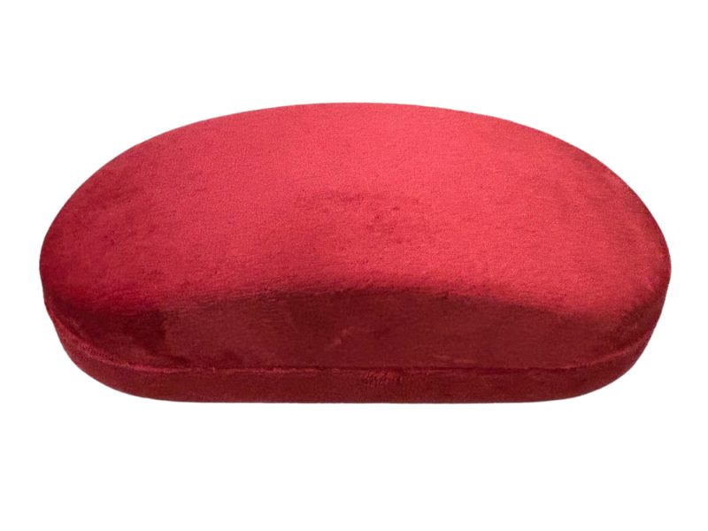 Brillenetui Plüsch Rot