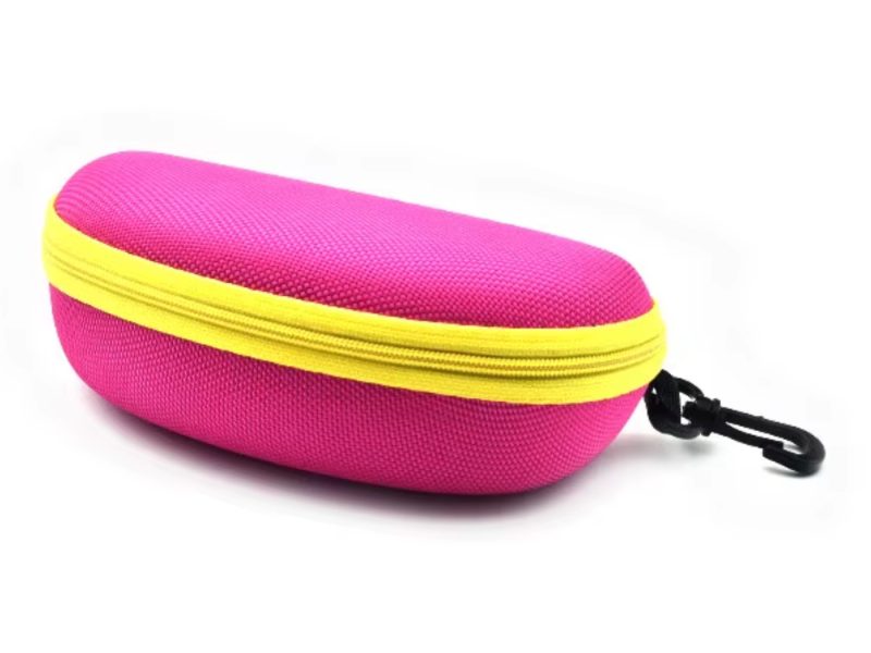 Brillenetui Wasserfest pink/Gelb