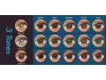 ColourVUE Színvarázs Háromrétegű Kék (2 stk) , Highlight, 3 Monatskontaktlinsen