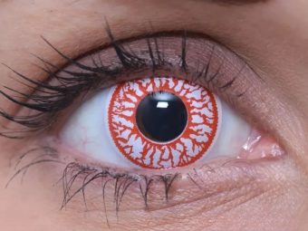   ColourVUE Crazy Bloody eye (2 stk) , Abdeckung, 3 Monatskontaktlinsen - ohne Dioptrie