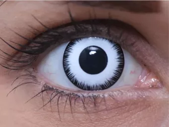   ColourVUE Crazy Lunatic (2 stk) , Abdeckung, 3 Monatskontaktlinsen - ohne Dioptrie