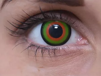   ColourVUE Crazy Mad Hatter (2 stk) , Abdeckung, 3 Monatskontaktlinsen - ohne Dioptrie