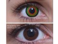 ColourVUE Crazy Mad Hatter (2 stk) , Abdeckung, 3 Monatskontaktlinsen - ohne Dioptrie