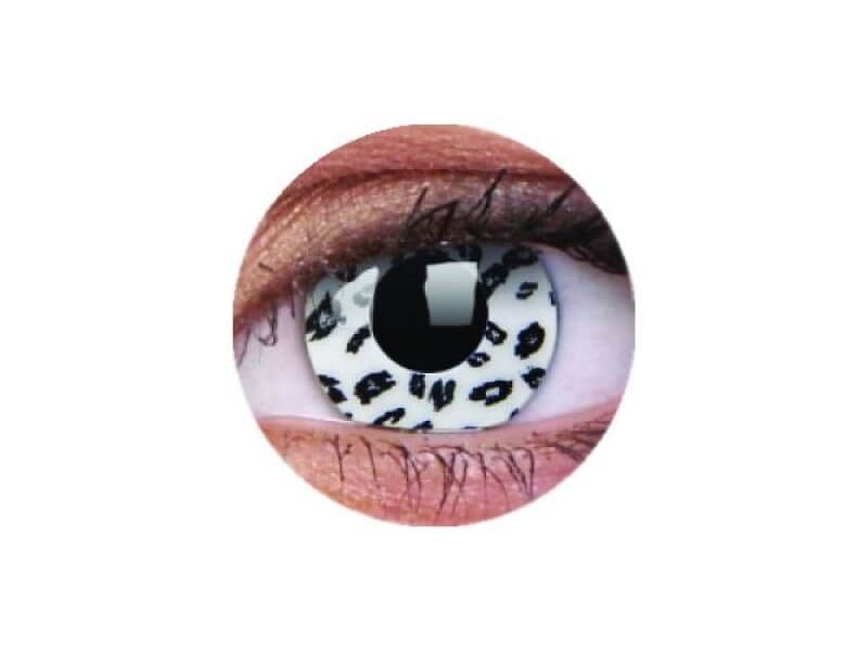 ColourVUE Crazy White Leopard (2 stk) , Abdeckung, 3 Monatskontaktlinsen - ohne Dioptrie