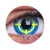 ColourVUE Crazy Yellow Crosshairs (2 stk) , Abdeckung, 3 Monatskontaktlinsen - ohne Dioptrie