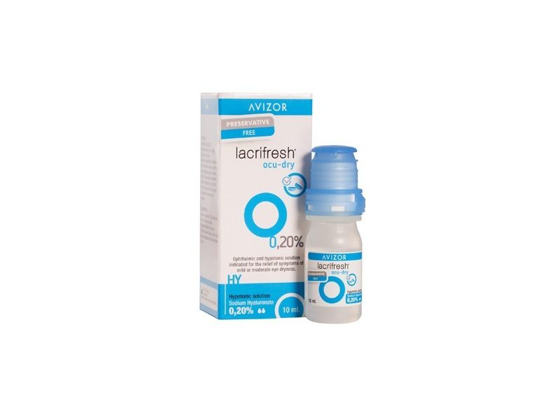 Lacrifresh Ocu-Dry 0.20% (10 ml),Konservierungsmittelfreie künstliche Tränen, auch für Kontaktlinsen