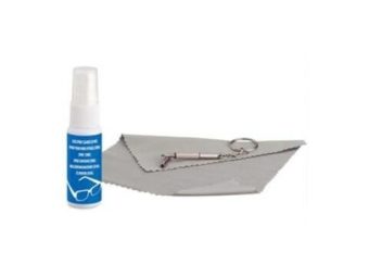   Alkoholisches Brillenreinigungsspray (20 ml) + Tücher + Schraubendreher