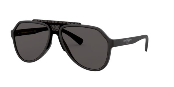 Dolce & Gabbana Sonnenbrille DG6128 252587 schwarz grau