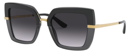 Quadratische schwarze Sonnenbrillen für Frauen